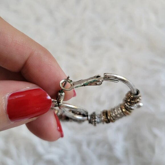 Antique Indian Hoop Style Earrings - Picture 4 of 4